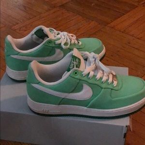 Air Force 1 Canvas mint green